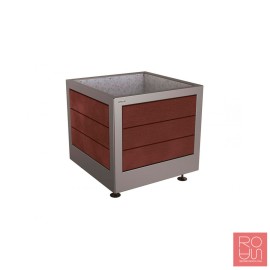 Jardinera per a palmeres Silaos en acer i plàstic reciclat